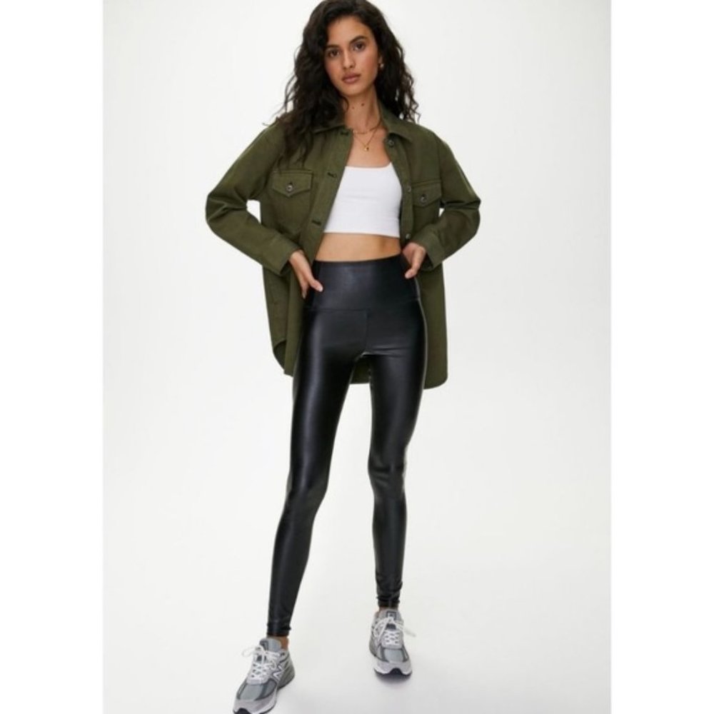 Aritzia Wilfred Free Faux Leather Daria Leggings